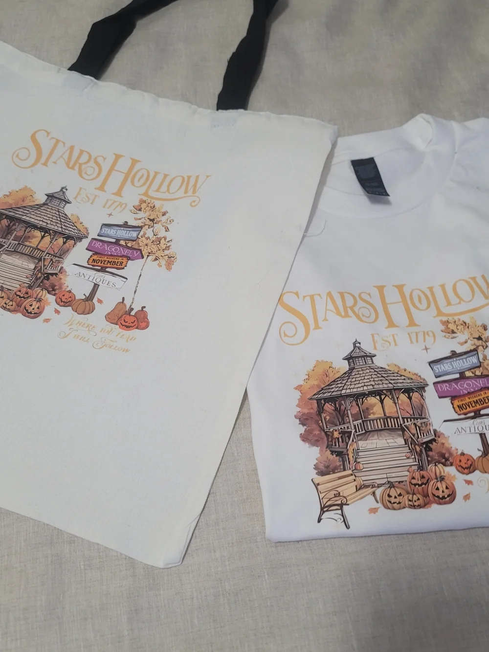 Stars Hollow Fall Festival Graphic T-Shirt & Tote Fall/ Halloween